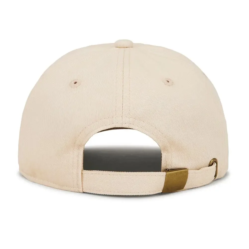 MOTHER Denim Hats off Cap Tan with Orange Lettering NWT